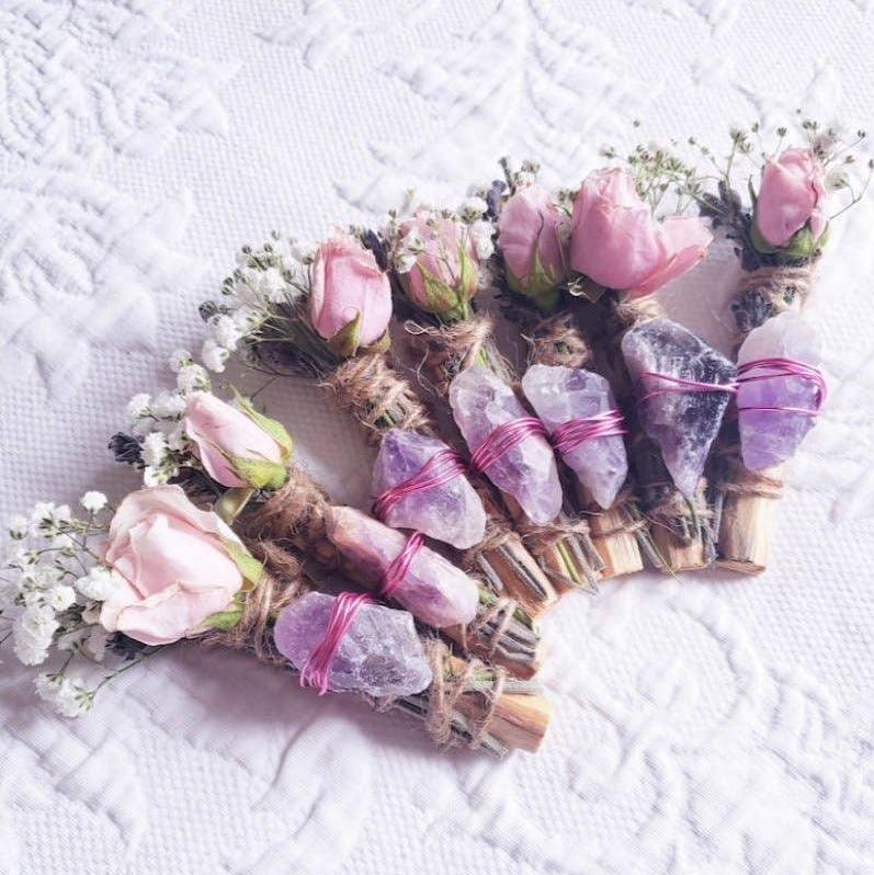 Amethyst - Heartfelt Peace & Sweet Dreams Smudge Stick
