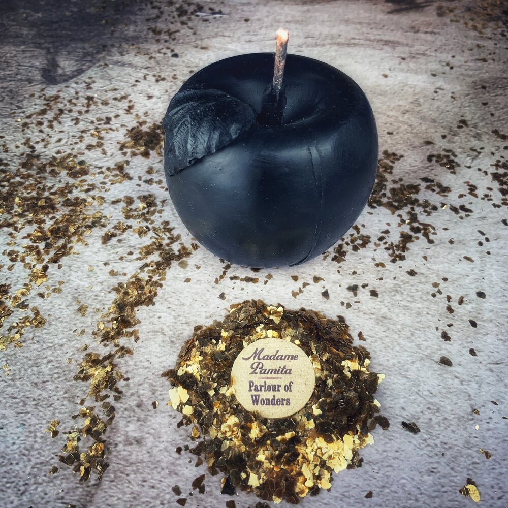 Beeswax Apple of Avalon Spell Candle - Love & Abundance Magic