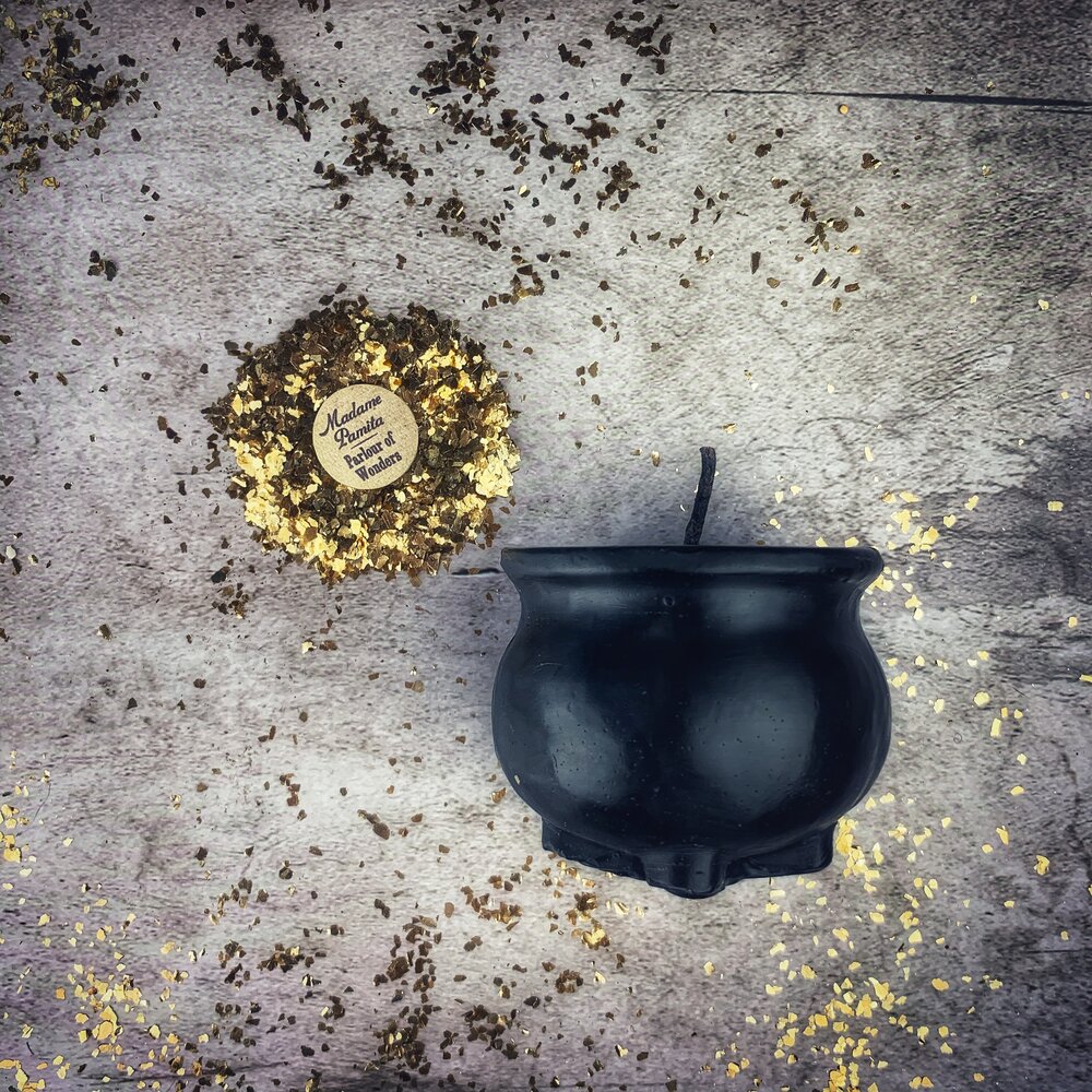 Beeswax Cauldron of Magick Spell Candle - Transformation & Positive Change Magic