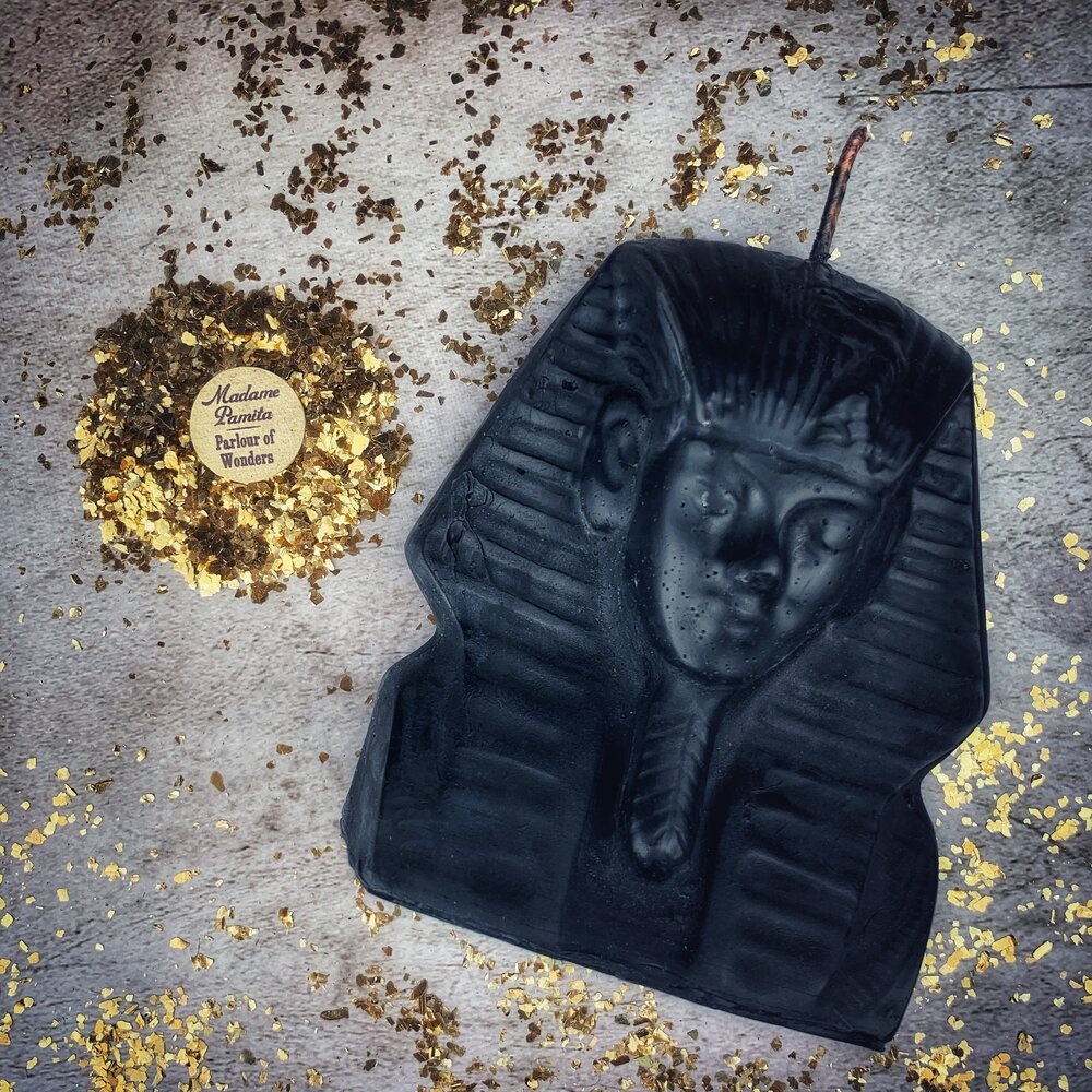 Beeswax Egyptian King Spell Candle - Power, Magnetism & Pharaoh Magic
