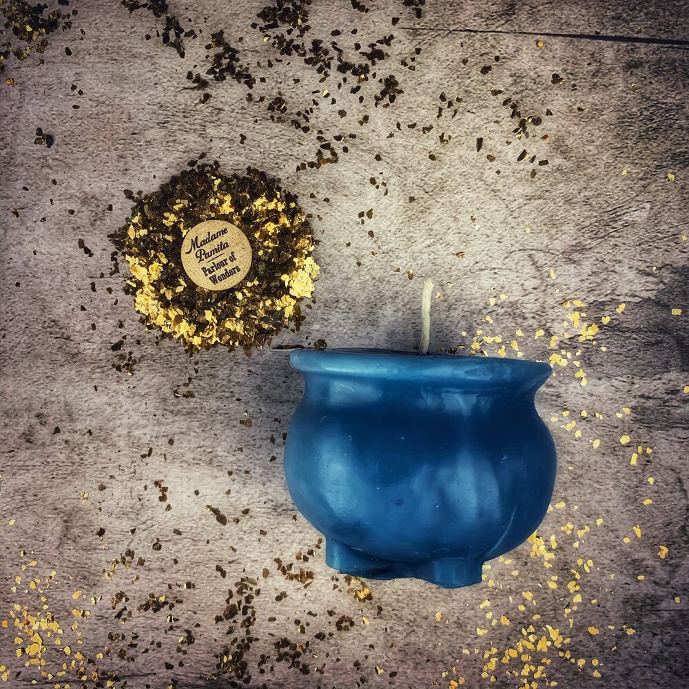 Beeswax Cauldron of Magick Spell Candle - Transformation & Positive Change Magic