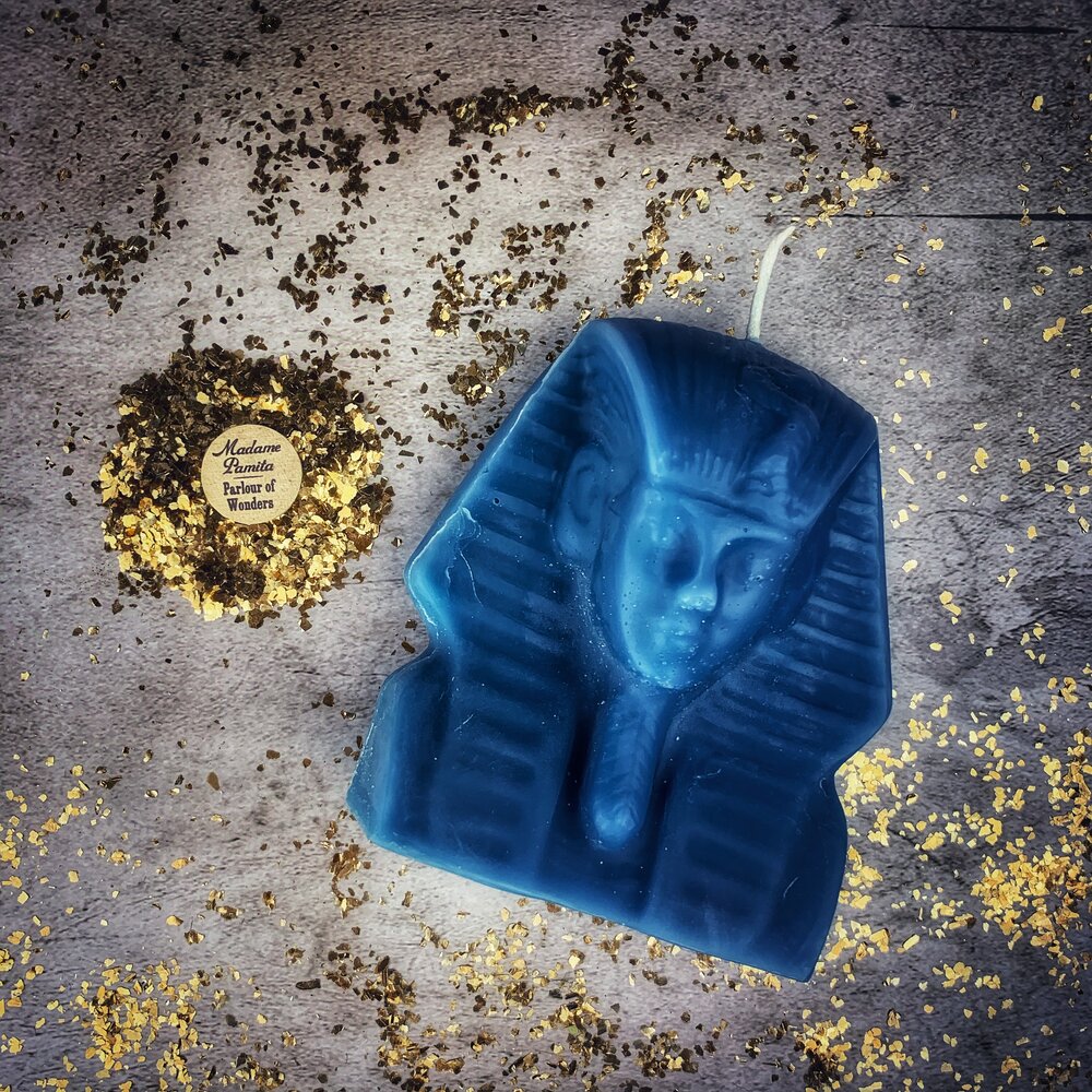 Beeswax Egyptian King Spell Candle - Power, Magnetism & Pharaoh Magic