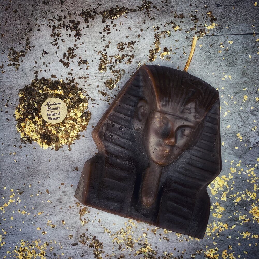 Beeswax Egyptian King Spell Candle - Power, Magnetism & Pharaoh Magic
