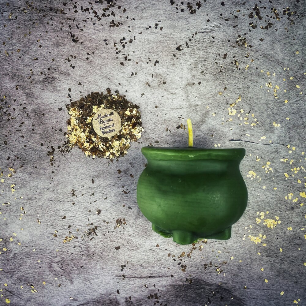 Beeswax Cauldron of Magick Spell Candle - Transformation & Positive Change Magic