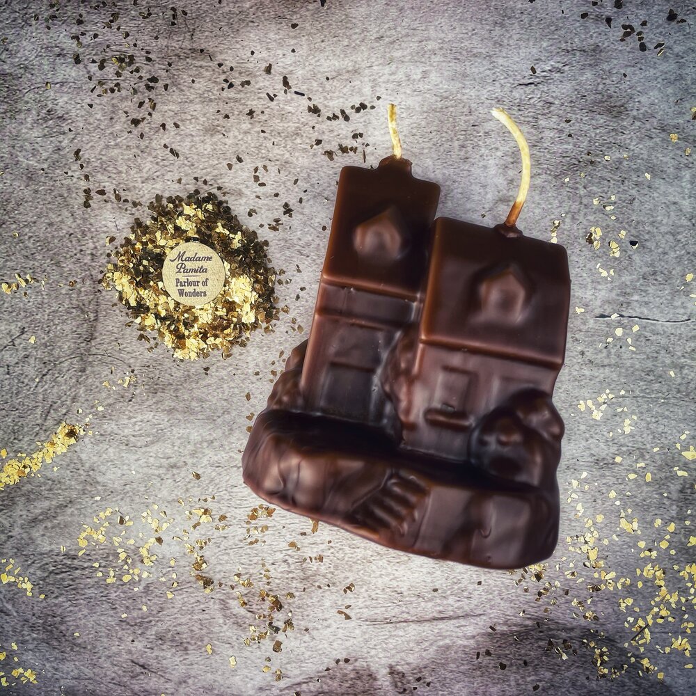 Beeswax Happy House Spell Candle - Home Protection, Harmony & Blessings Magic