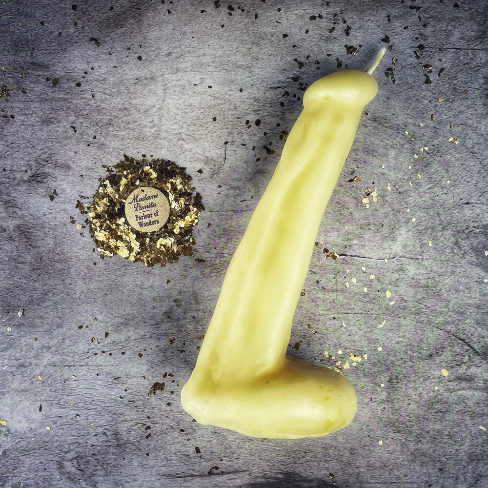 Beeswax Phallus Spell Candle - Passionate Love & Sex Magic
