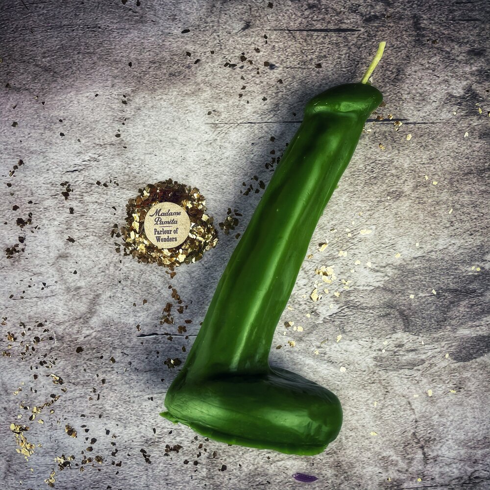 Beeswax Phallus Spell Candle - Passionate Love & Sex Magic
