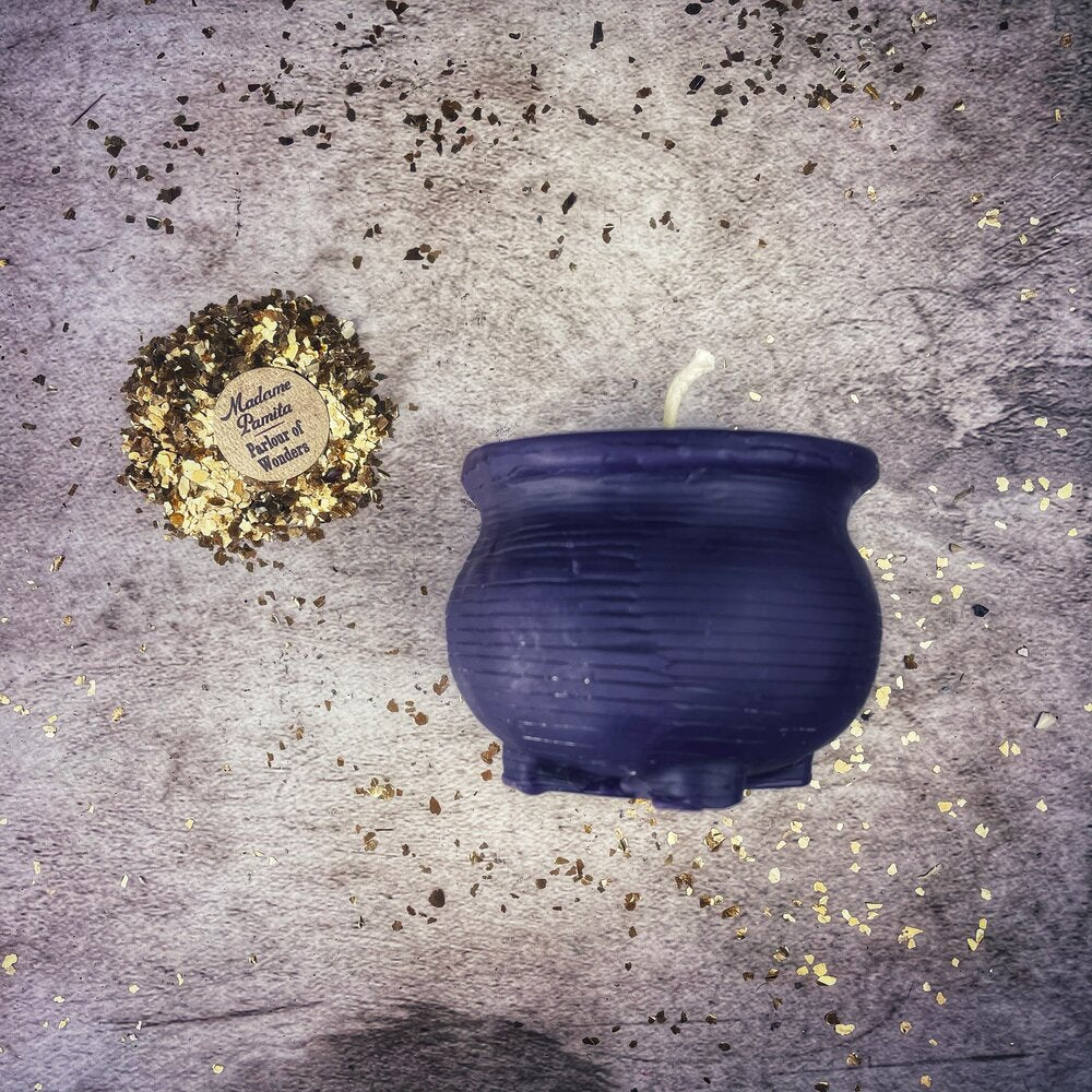 Beeswax Cauldron of Magick Spell Candle - Transformation & Positive Change Magic