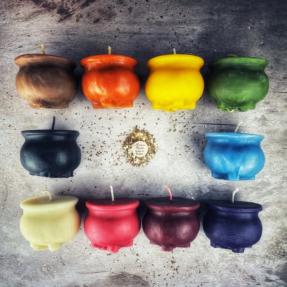 Beeswax Cauldron of Magick Spell Candle - Transformation & Positive Change Magic