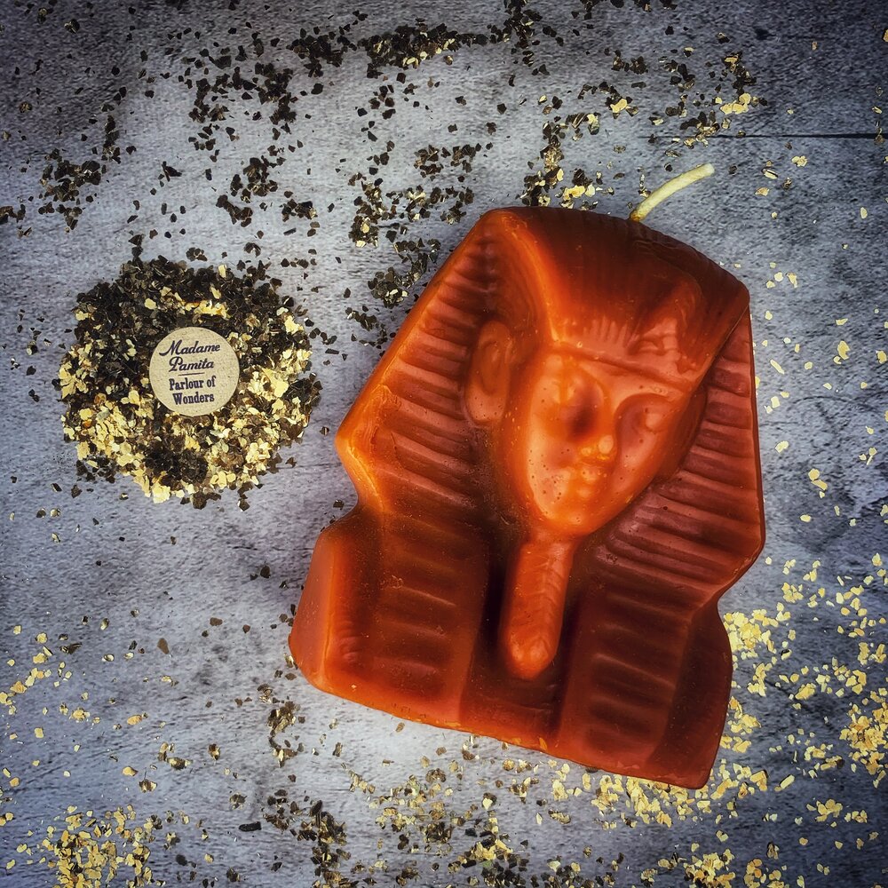 Beeswax Egyptian King Spell Candle - Power, Magnetism & Pharaoh Magic