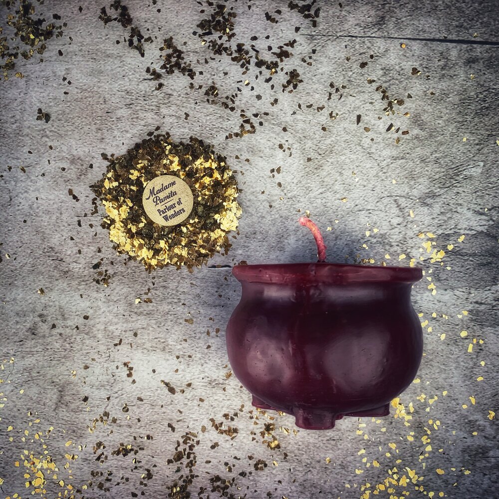 Beeswax Cauldron of Magick Spell Candle - Transformation & Positive Change Magic