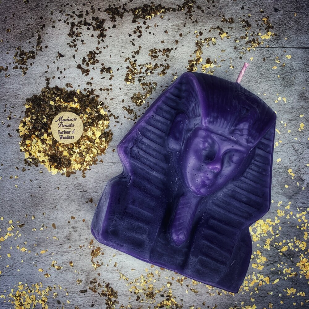 Beeswax Egyptian King Spell Candle - Power, Magnetism & Pharaoh Magic