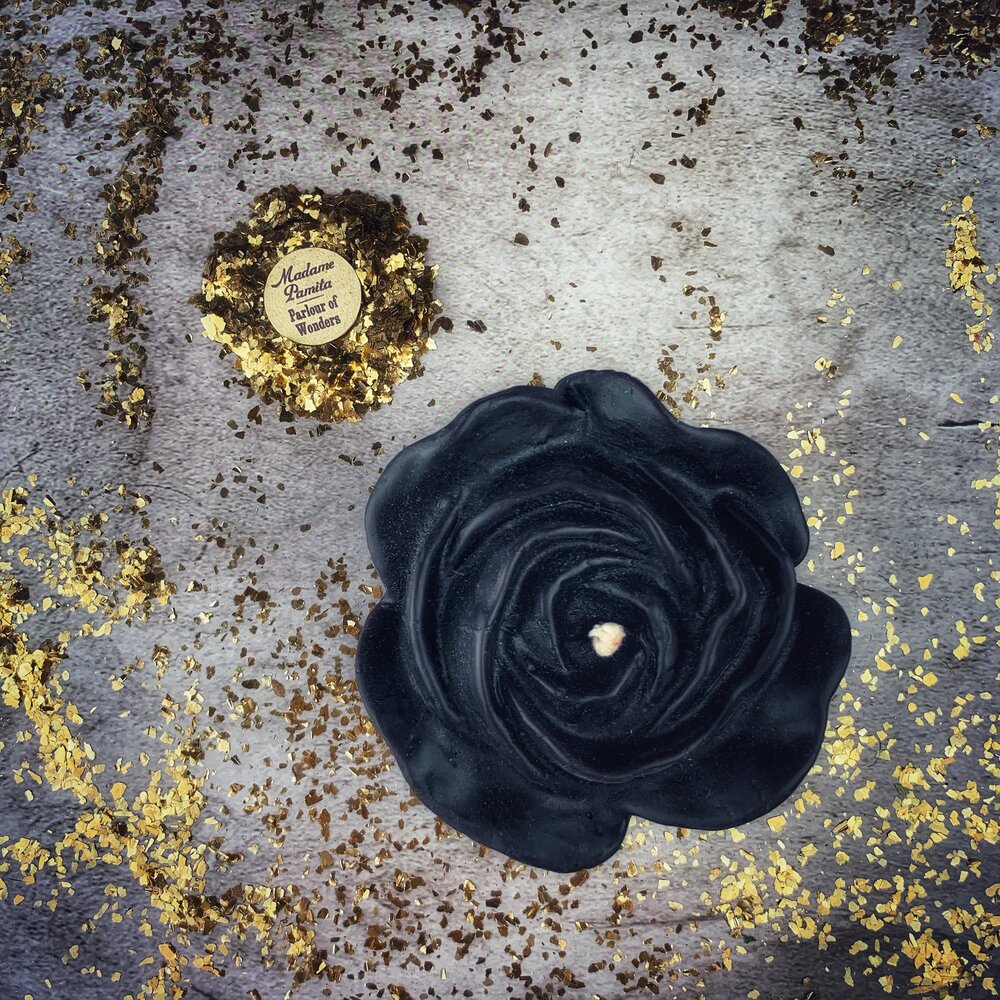 Beeswax Rose Romance Spell Candle - True Love & Soul Mate Magic