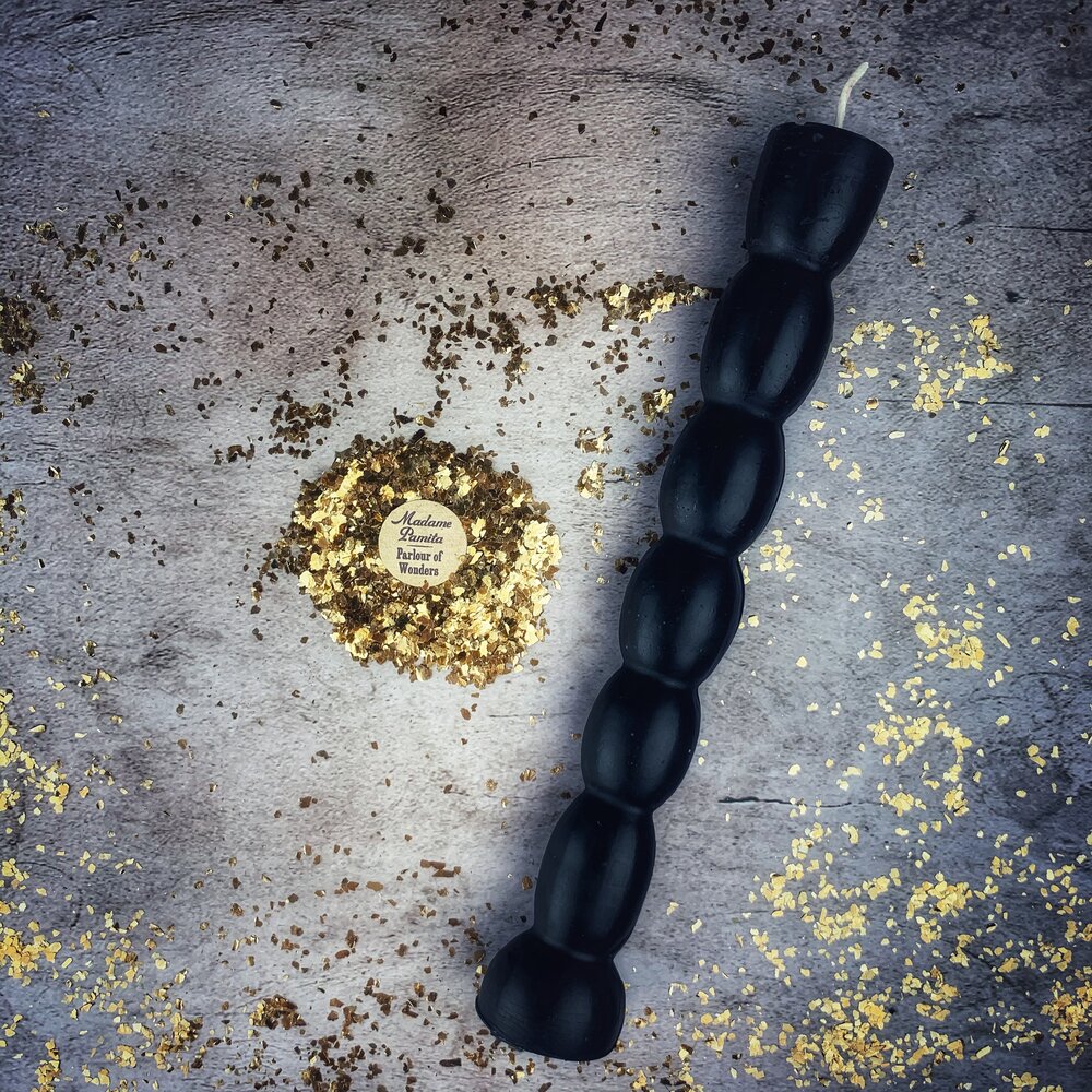 Beeswax Seven Knob Spell Candle - Seven-Day Manifestation Magic