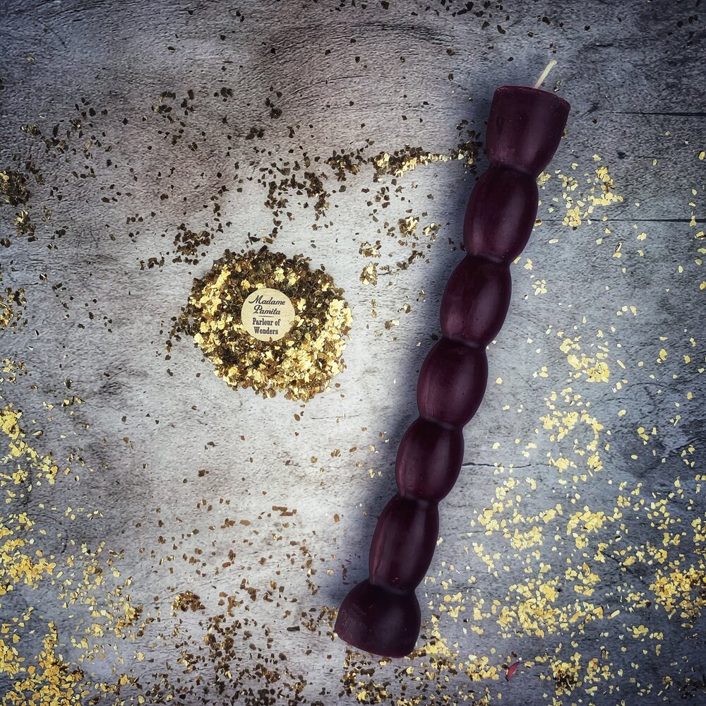 Beeswax Seven Knob Spell Candle - Seven-Day Manifestation Magic