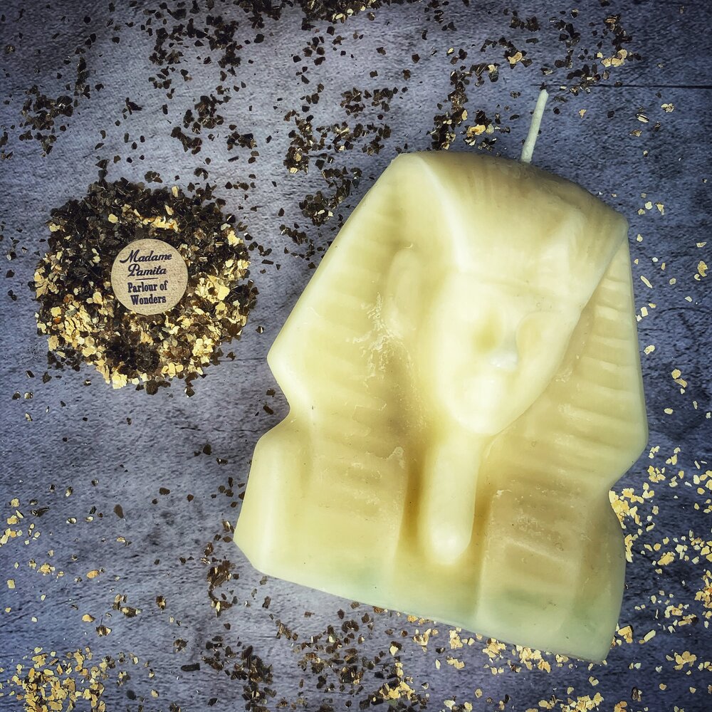 Beeswax Egyptian King Spell Candle - Power, Magnetism & Pharaoh Magic
